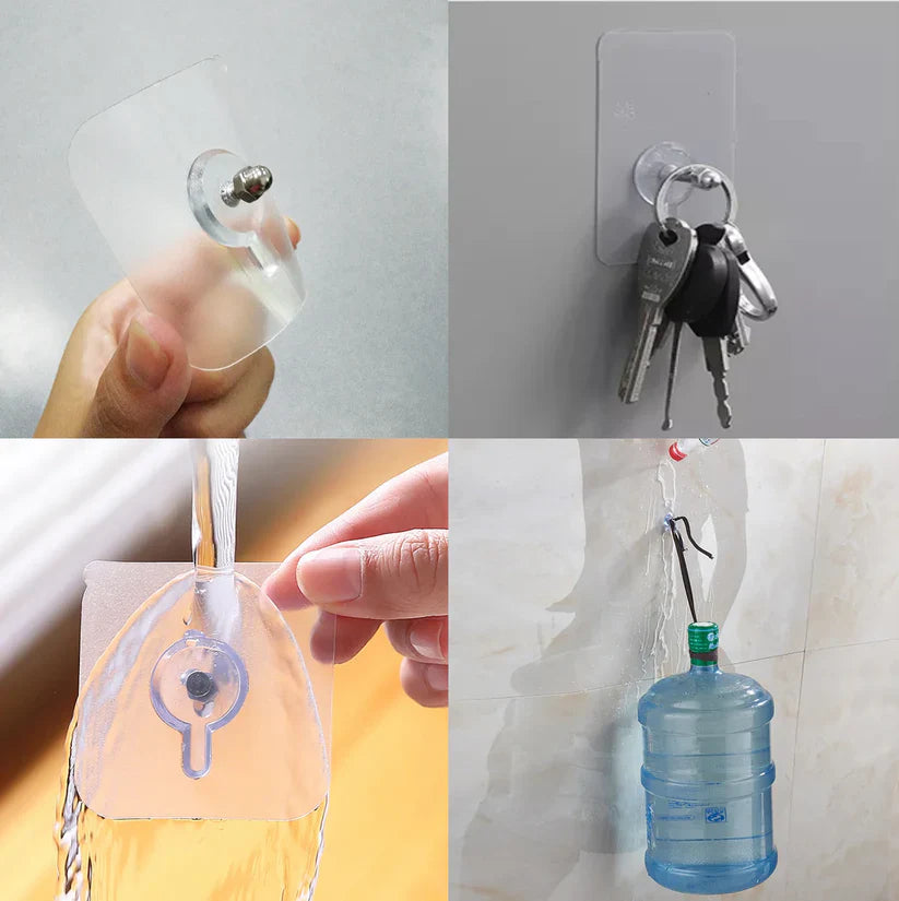 Wall Adhesive Hooks, No-Drilling Waterproof Screw for Hanging