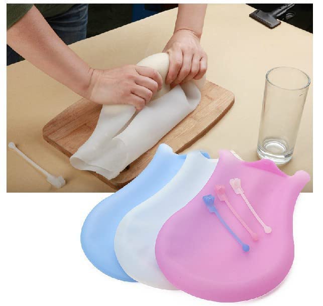 JUVIO Silicone Atta Kneading & Dough Mixing Bag – Non-Toxic, Easy to Use for Roti, Pizza & Bread