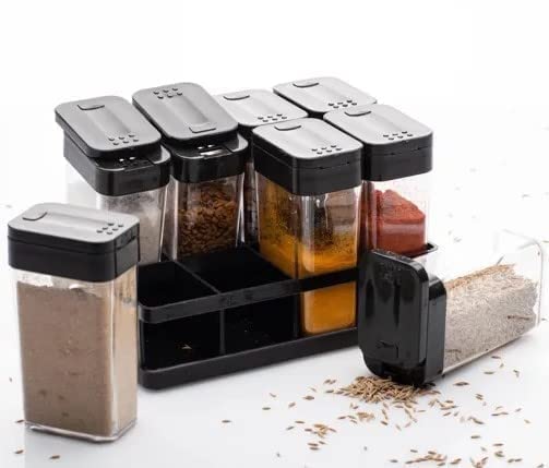 8 Pcs Airtight Masala Box- With organizer