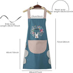 Hand-Wiping Waterproof Kitchen Apron with Big Front Pocket .G