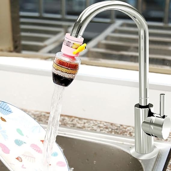 JUVIO Multi-Layer Activated Carbon Water Faucet Filter
