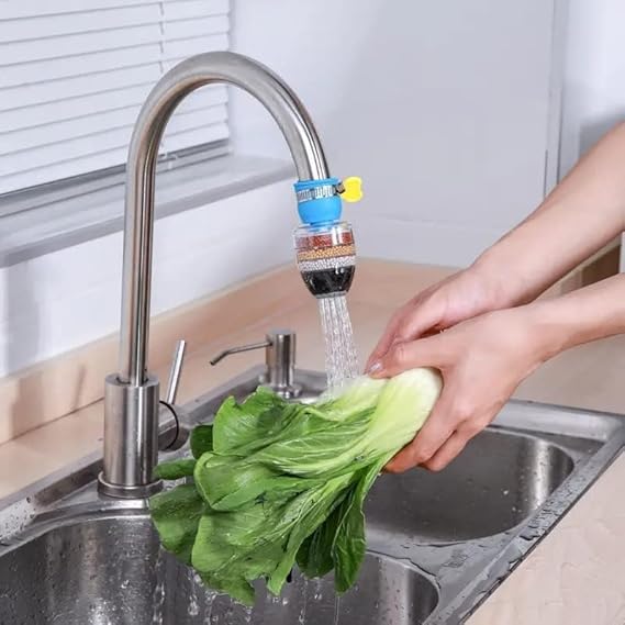 JUVIO Multi-Layer Activated Carbon Water Faucet Filter