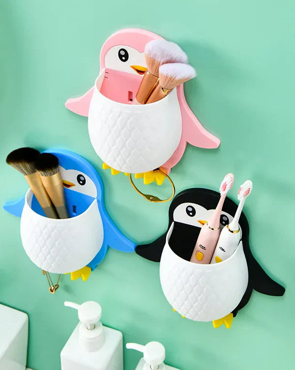 Cute Penguin Storage Rack- Wall Mounted