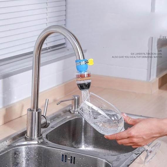 JUVIO Multi-Layer Activated Carbon Water Faucet Filter