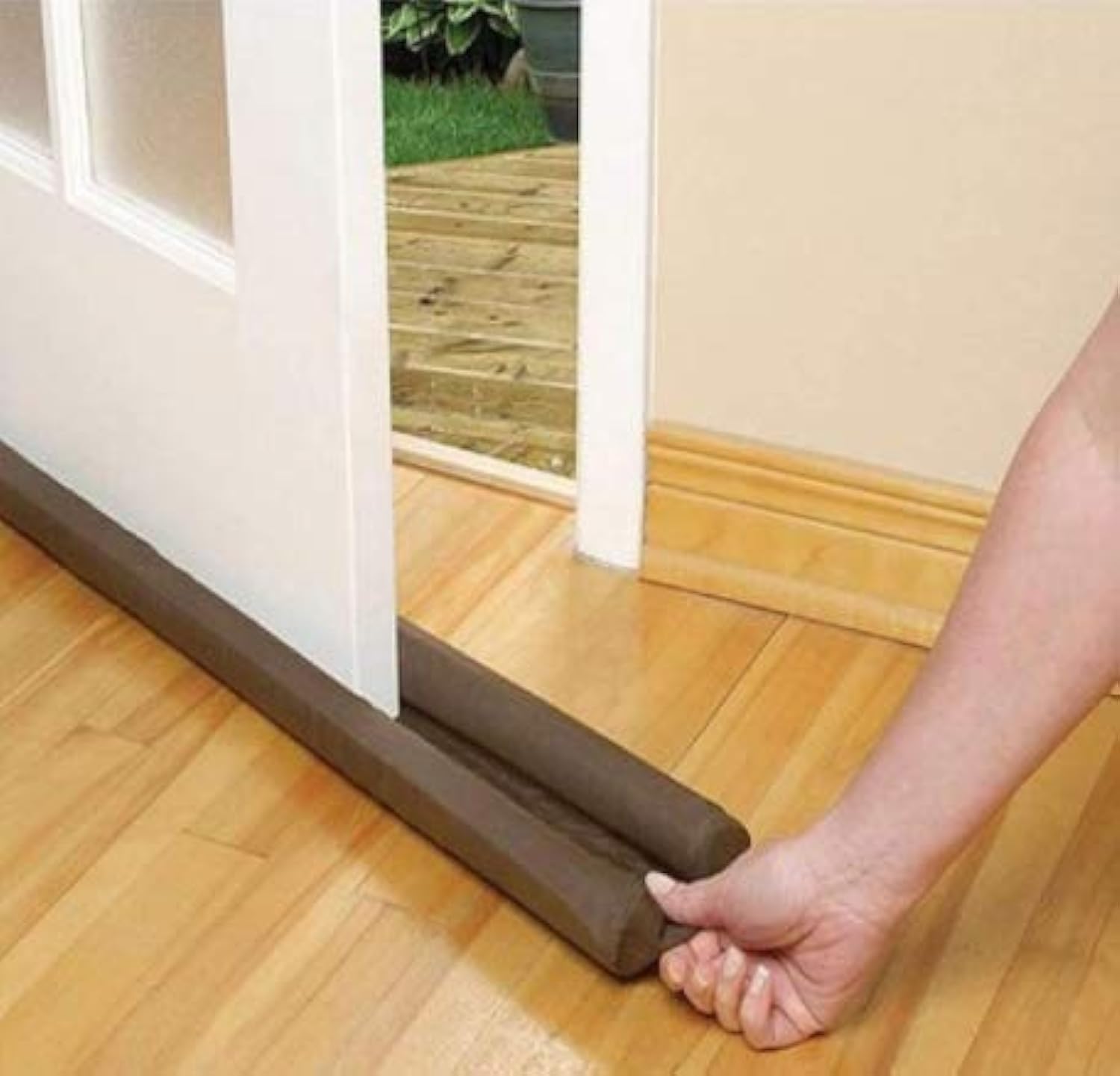 JUVIO PVC Door Guard Bottom Seal Strip – 39 Inch | Gap Filler for Doors, Noise Reduction, Dust-Proof, AC Cooling Enhancer