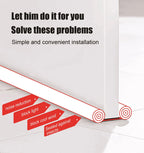 JUVIO PVC Door Guard Bottom Seal Strip – 39 Inch | Gap Filler for Doors, Noise Reduction, Dust-Proof, AC Cooling Enhancer