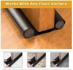 JUVIO PVC Door Guard Bottom Seal Strip – 39 Inch | Gap Filler for Doors, Noise Reduction, Dust-Proof, AC Cooling Enhancer