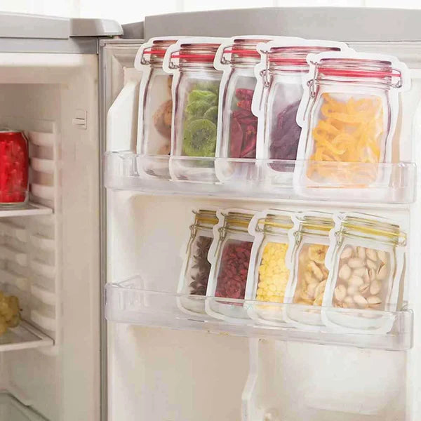 Storage Jars (Airtight)- With Zip Lock- Easy carry and store