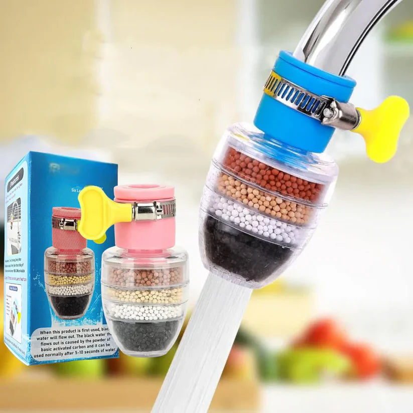 JUVIO Multi-Layer Activated Carbon Water Faucet Filter