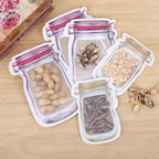 Storage Jars (Airtight)- With Zip Lock- Easy carry and store