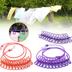 Drying Rope (Buy 1 Get Free) -with attached hooks & 12 clips